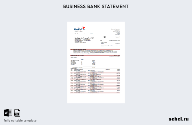 цифровая загрузка выписки по корпоративному счету банка Capital One в формате Wo